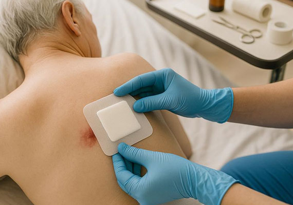 بهبود سریع و مطمئن با درمان زخم بستر در منزل توسط متخصصان ما